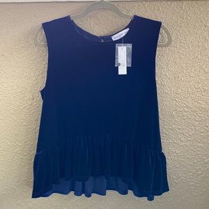 Luxe Apothetique Navy Velvet Top